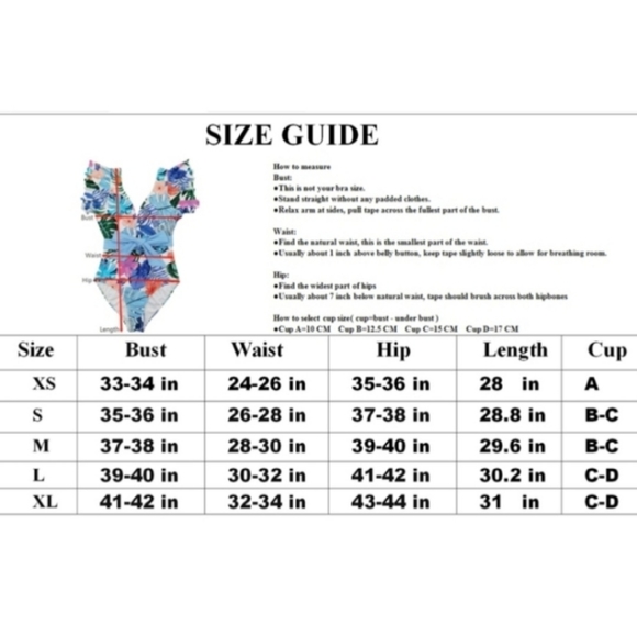 Womens Retro Tummy Control Swimwear High Waist.One Piece Bathing Suit Sz M - Picture 6 of 6